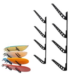 StoreYourBoard Support de rangement réglable pour planche de surf - Support mural pour 4 planches - Noir
