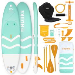 Paddle Gonflable Adulte Accessoires de Qualité - HUIIKE | Stand Up Paddle Gonflable 2 Personnes avec Pagaie en Aluminium | Planches de Stand Up avec Grande Stabilité et Résistance | Padel Planche Sup